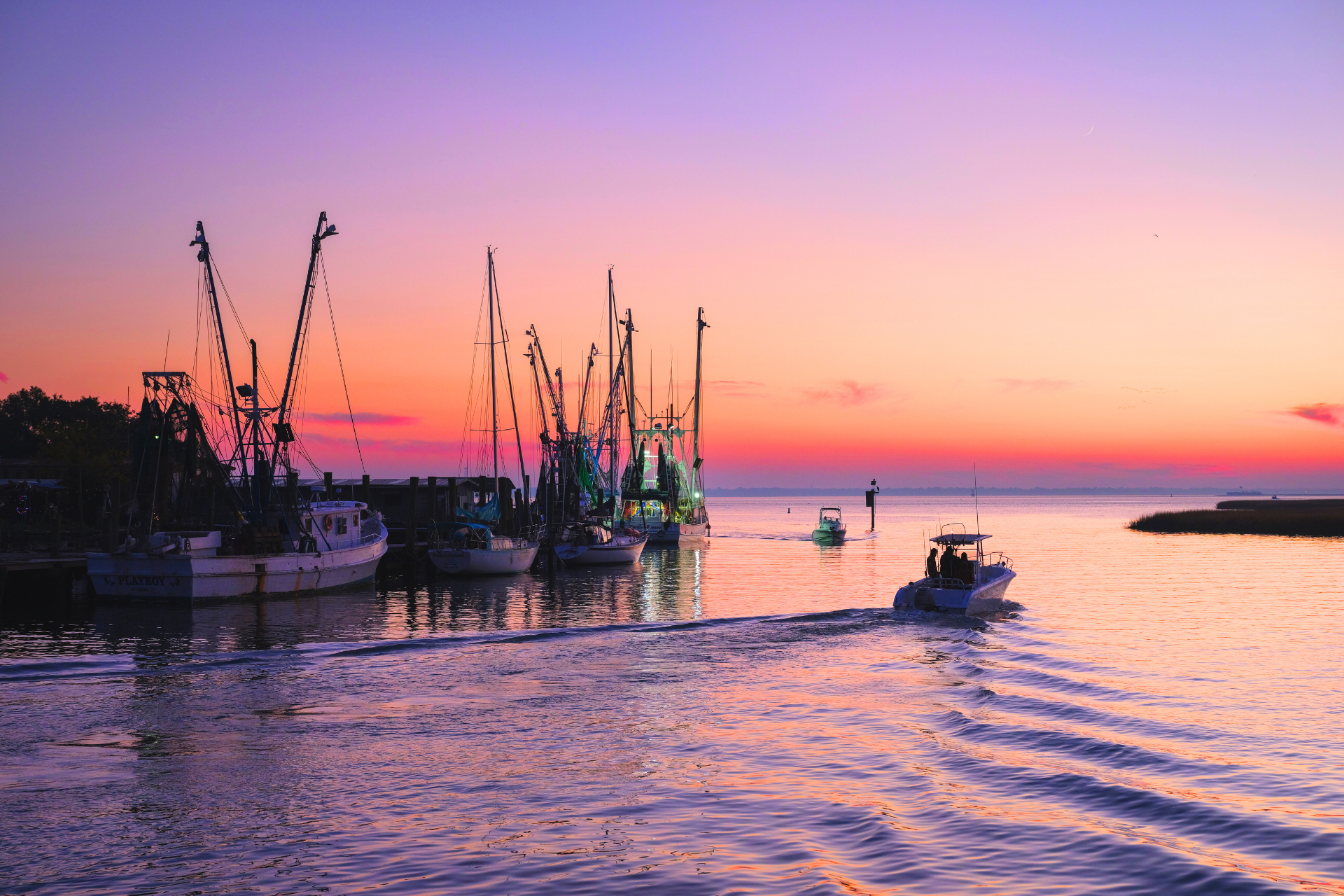 Shem Creek in South Carolina